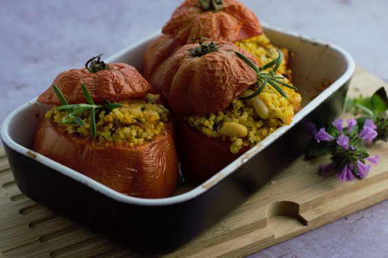 gefüllte Tomaten mit Hirse - Natur PurPur